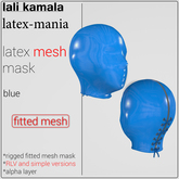 Lali's Mesh Latex Mask Blue