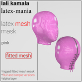 Lali's Mesh Latex Mask Pink
