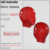 Lali's Mesh Latex Mask Red