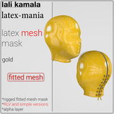Lali's Mesh Latex Mask Gold