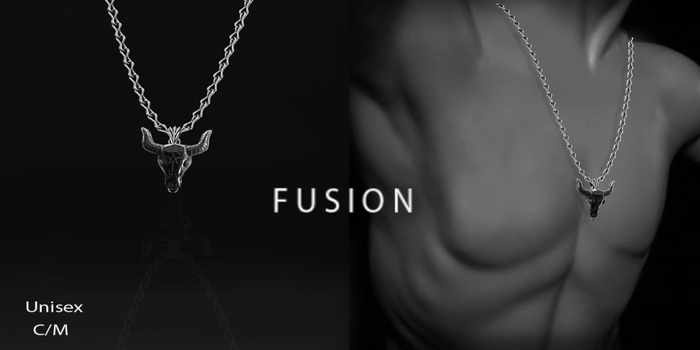 :Fusion: Bull Skull Necklace