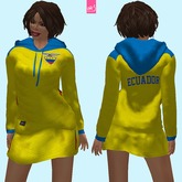 ECUADOR - hooded female dress (MESH)
