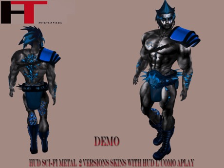 Second Life Marketplace - (H-T) DEMO SCI-FI METAL SKIN 2 VERSIONS BOM ...