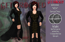 KRISTA *MESH* Evening Gown RED