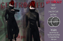 INARI - *mesh* Long Gothic Coat - Black 