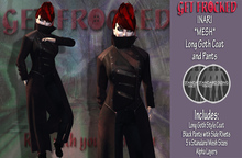 INARI - *mesh* Long Gothic Coat - Red
