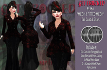KRISTA *MESH* Evening Gown RED