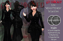 KRISTA *MESH* Evening Gown RED