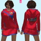 COSTA RICA - hooded female dress (MESH)