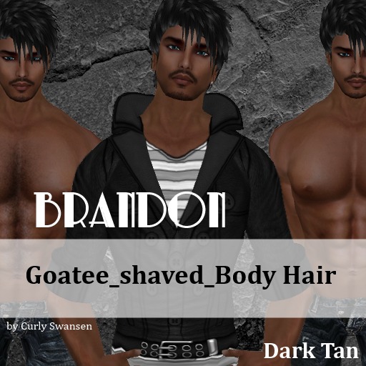 [D4u]Brandon Skin [Dark Tan] Goatee