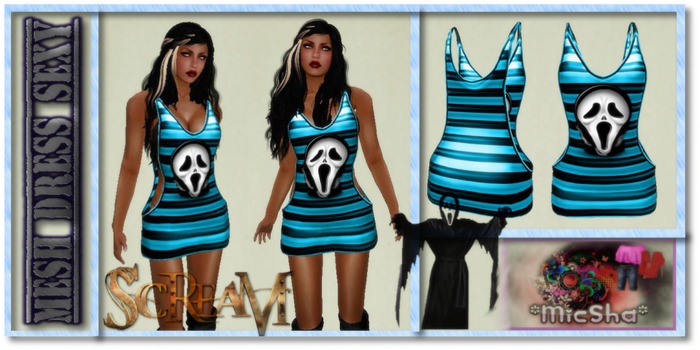Mesh Dress  Scream