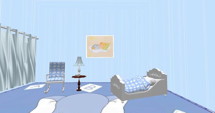 WHITE & BLUE BEDROOM BOY