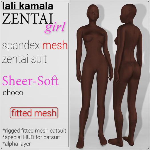 Lali's Mesh Zentai Sheer Spandex Choco