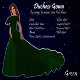 Duchess Gown Green