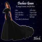Duchess Gown Black