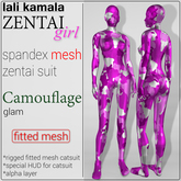 Lali's Mesh Zentai Camouflage Glam