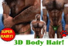 Super hairy guy.  extreme 3D Body hair Prims- super peludo