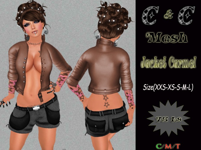 *clothes MESH woman Jacket Mesh (Carmel) DEMO