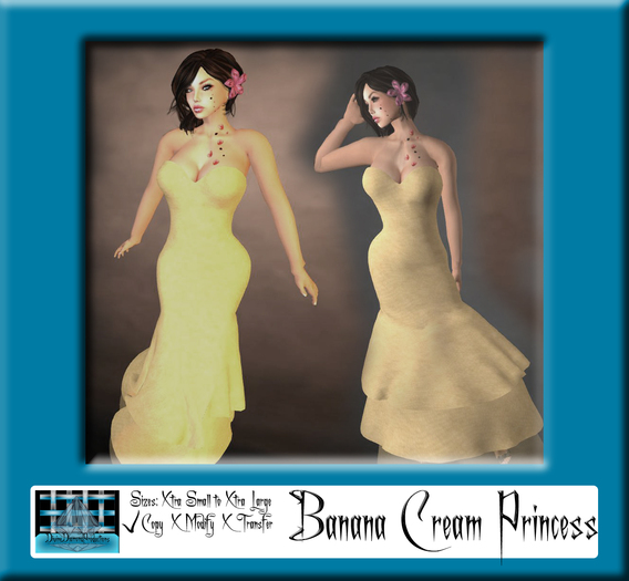 Banana Cream Princess Gown