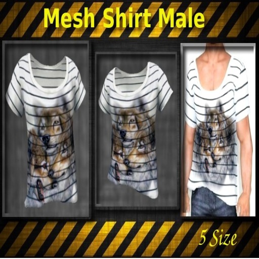 *Mesh shirt Three Wolf*