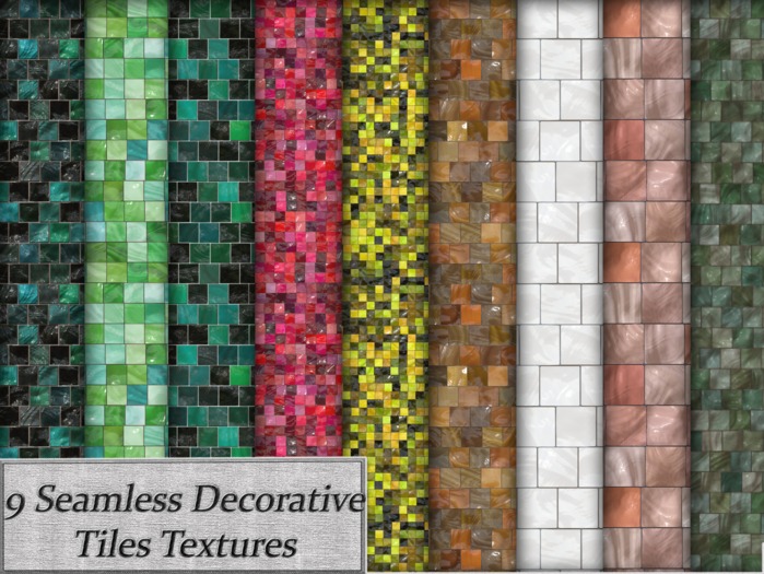 9 FULL PERM  Seamless Decorative tile textures vol 2