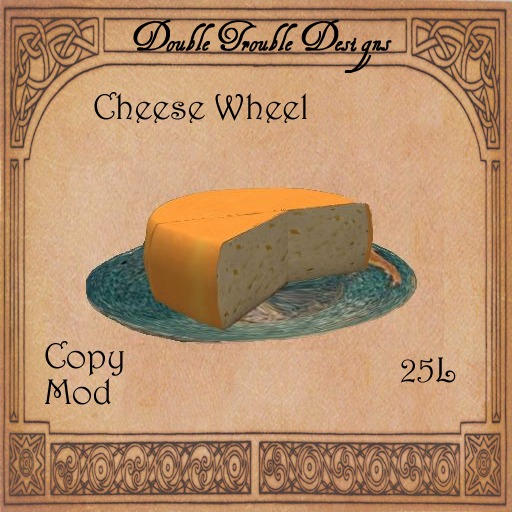 3/4 Cheese Wheel on Plate by WolfSong