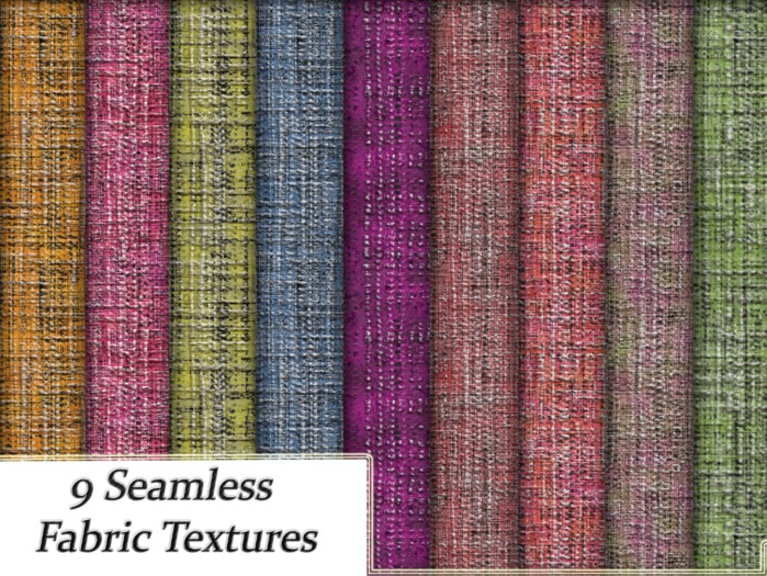9 FULL PERM Seamless Fabric Textures 