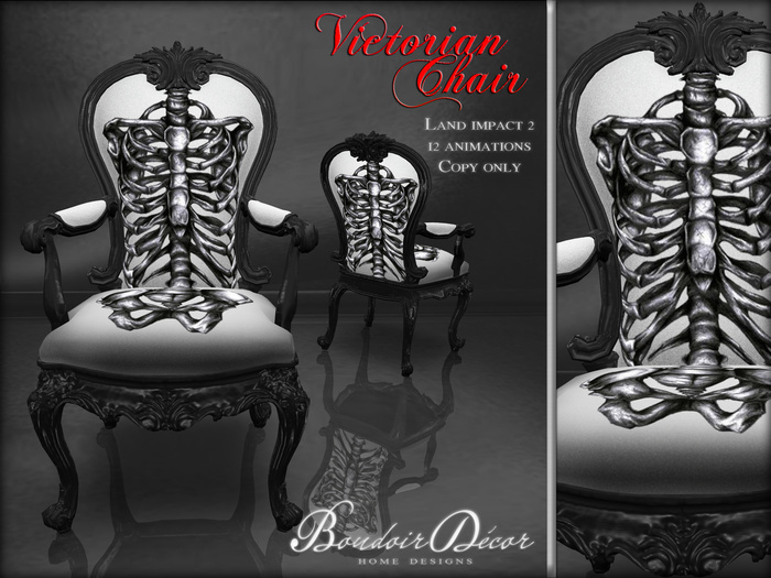 Baroque Chair White/Black
