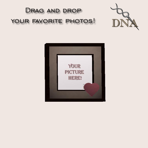 DNA Frame - Square w Heart Copy Mod 2 Li