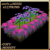 LW_ Caladiums and Periwinkles Planter - Violet 14 (2 LI / Prims)