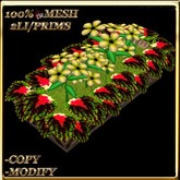 LW_ Coleus and Periwinkles Planter - Green Red 3 (2 LI / Prims)