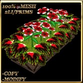 LW_ Coleus and Periwinkles Planter - Green Red (2 LI / Prims)