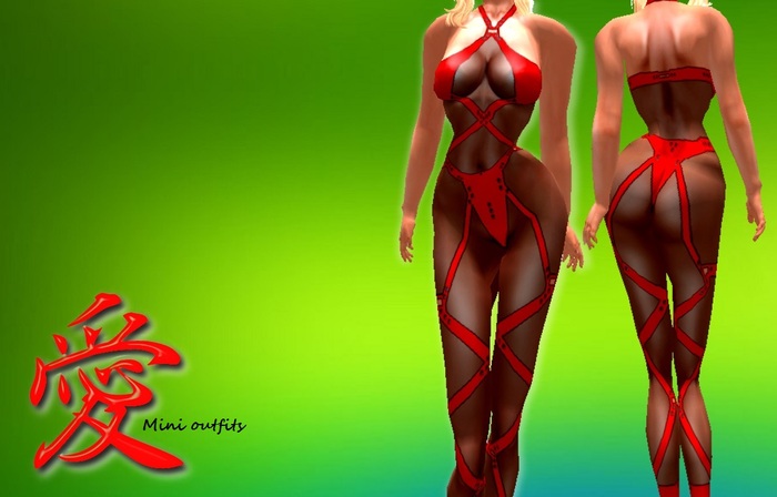 ^^Mini outfits: Wanted Undies Red ~ Full perm