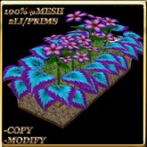 LW_ Coleus and Periwinkles Planter -  Purple Blue 2 (2 LI / Prims)