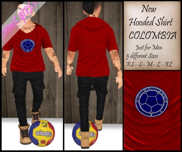 !! Pink Girl!! Hooded Colombia