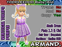 --ARMAND-- VERTICAL TULIPS - PURPLE