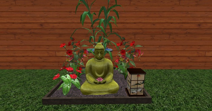 Large Gold Buddha Garden
