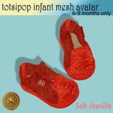 Totsipop Infant booties Red 
