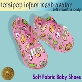 Totsipop Infant booties Fabric Pink