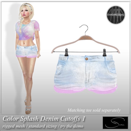 [Stellar] Color Splash Denim Cutoffs DEMO