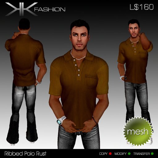 KKF - Edward Rib Polo - Rust
