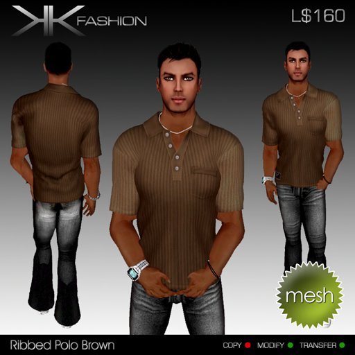 KKF - Edward Rib Polo - Brown