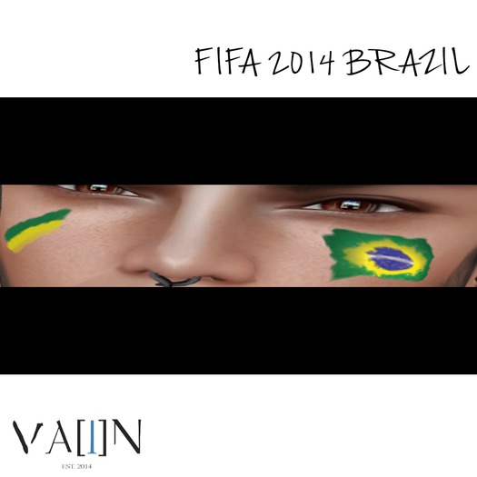 -Va[i]N- FIFA 2014-BRAZIL FACE PAINT