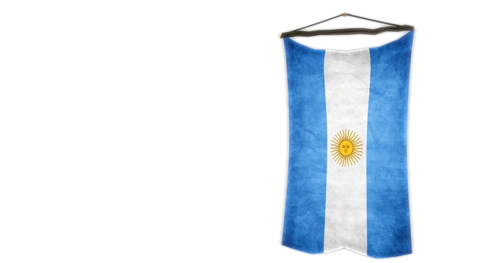 [T.eSign] Wand Flagge Argentinien