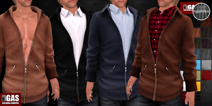GAS [Mens MESH Jacket New York - 12x10 Colors with HUD] Demo