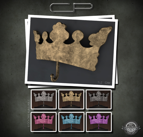 Cute Poison Home - Crown Hook (Gold)