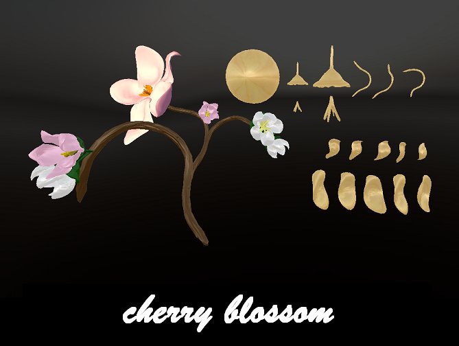 *Diesel Magic* cherry blossom sculpted map