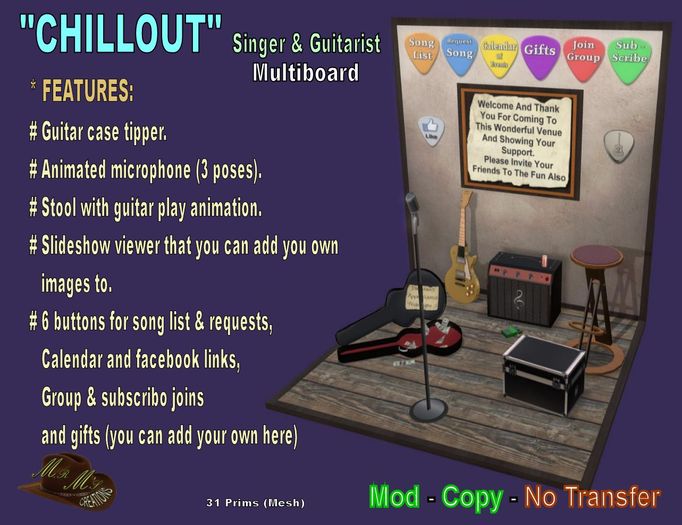 Singer & Guitarist Multiboard (Chillout)
