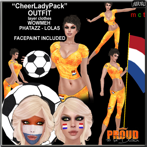 AIDORU Hup Hup Holland dutch pride sporty ensemble for her WOWMEH LOLAS PHATAZZ