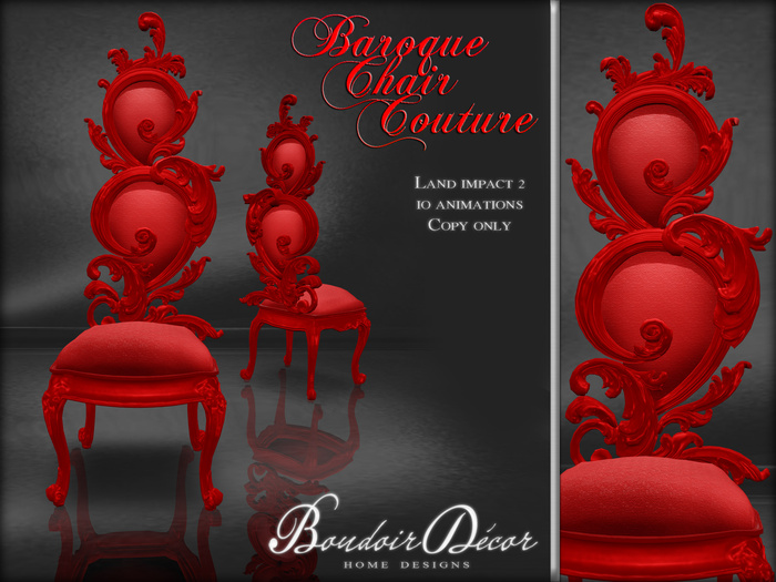 Baroque Chair White/Black